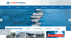 Desktop Screenshot of jansonbridging.no