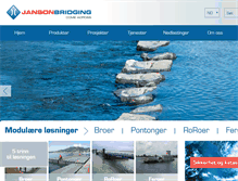 Tablet Screenshot of jansonbridging.no