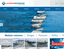 Tablet Screenshot of jansonbridging.com